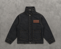 RAW BLACK DENIM "BELT" JACKET